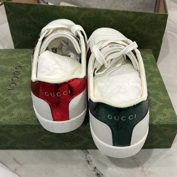 Gucci Leather Ace Sneaker Men’s Size 9 Brand New Never worn - Picture 3 of 10